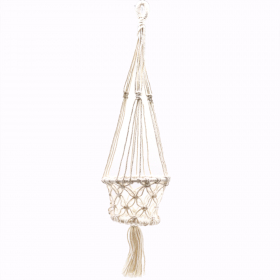 Macrame Pot Holder - Single Small Pot