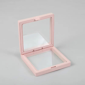 10x Small 3D Floating Frame Display 7x7cm - Pink