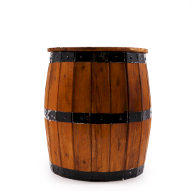 Beer Barrel Stool & Parasol Stand 38x32cm - Natural