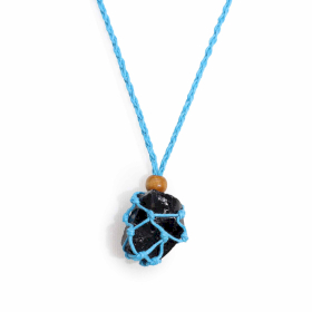 10x Crystal Gemstone Necklace Cord 45cm/18inch - Blue