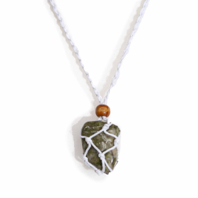 10x Crystal Gemstone Necklace Cord 45cm/18inch - White