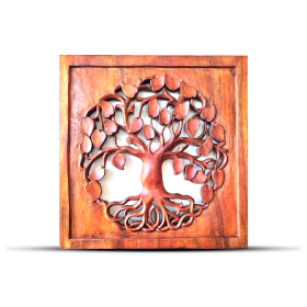 Square  Tree of Life - Round - Panel 40x40cm