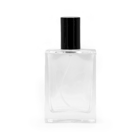 6x 50ml Square Chunky Bottle, Black Spray and Cap