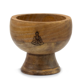 Lrg Ritual Bowl Incense Cone Holder 11x6.cm - Buddha