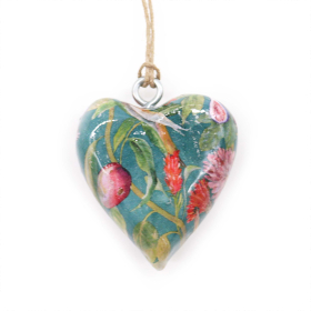 24x Lrg Decor Wood Hearts -  Bird & Floral (24)