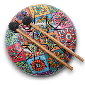 Med Hapi Drum Multi Coloured - 17x13cm