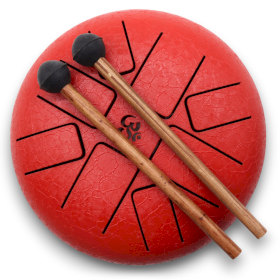 Med Hapi Drum Om Red- 22x16cm