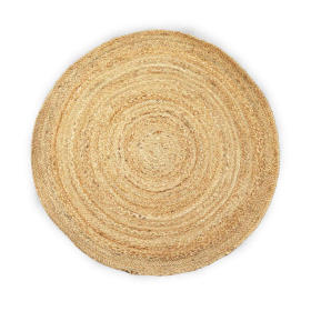 Round Soft Jute Rug  90cm