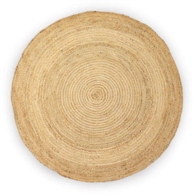 Lrg Round Soft Jute Rug  150cm