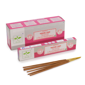 6x Satya Incense 15gm - Dream Land (White Sage & Rose)