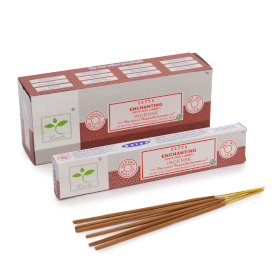 6x Satya Incense 15gm - Enchanting (White Sage & Amber)