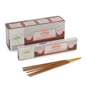 6x Satya Incense 15gm - Euphoria (White Sage & Cinnamon)