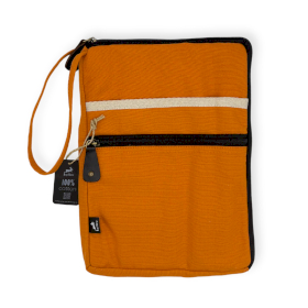 Canvas Large Laptop Pouch - Orange