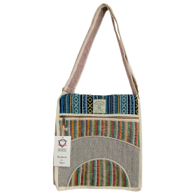 Hemp Laptop Messenger Bag - Curves