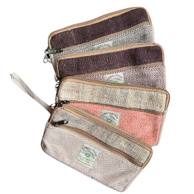 4x Hemp Phone/Tobacoo/Anything Zip Pouch (assorted)