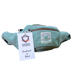 Cotton Hemp Style Belt (or Fanny) Bag - Sage