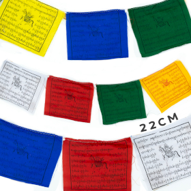 5x Large Tibetian Prayer Flags - 22cm (10 Flags)