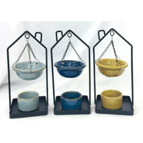 Eden Hanging Oil Burner with House Shaped Stand