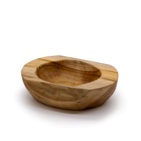 Large Natural Shape Teakwood Bowl - 25x7cm