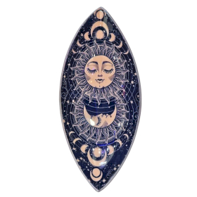 Enamel Incense Bowl - Aluminum - Pink Sun & Moon