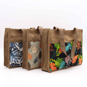 3x Tropical Market Shopping Bag - (3 assorted designs) - 40x30x9cm