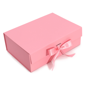 Flat Pack Gift Box - Large  (28.2x20.2x9.2cm) - Pink