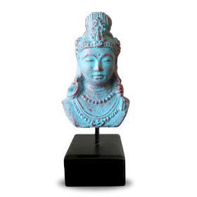 Lucky Java Princess on Stand - Green Copper