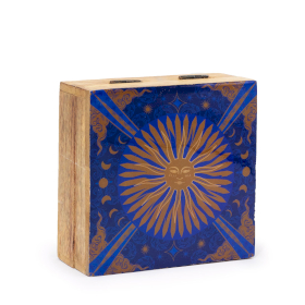 Hop Hare Medium Enameled Square Box - The Sun