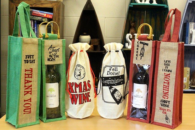 Jute wine best sale bags wholesale