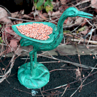 Cast Iron Bird Feeder Frog Natural Ancient Wisdom