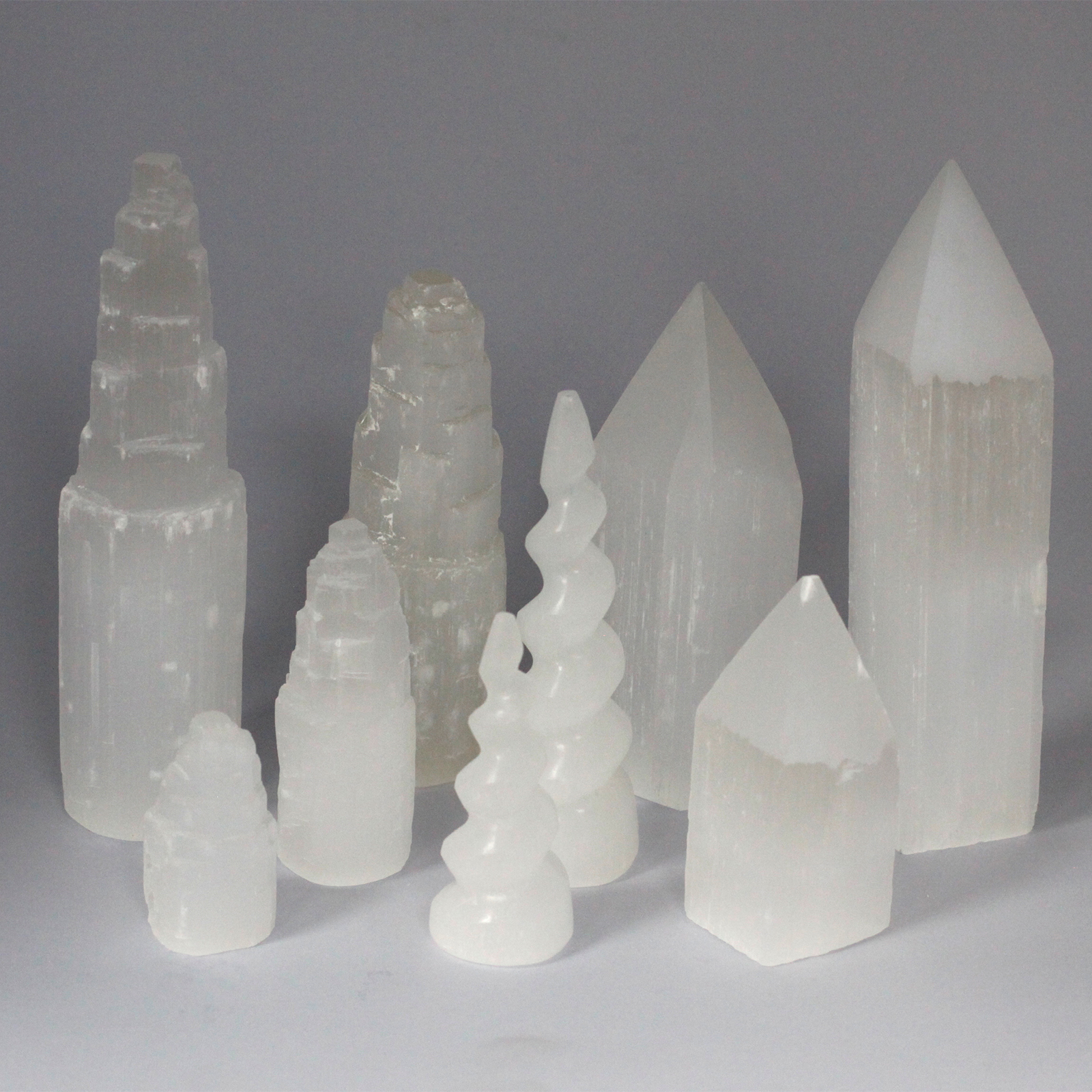 selenite crystal tower