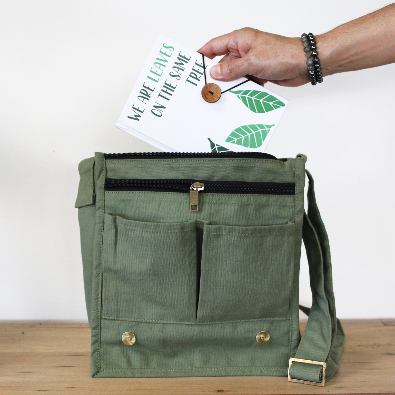 Canvas messenger bag wholesale new arrivals