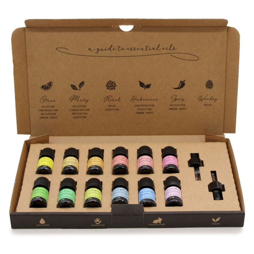 Aromatherapy Essential Oils Set (Starter Pack)
