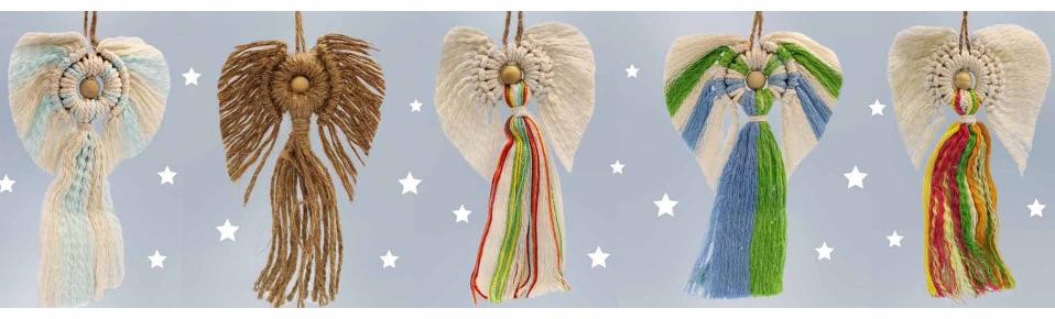 Ancient Wisdom Hati-Hati Macrame Angel in Gift Box