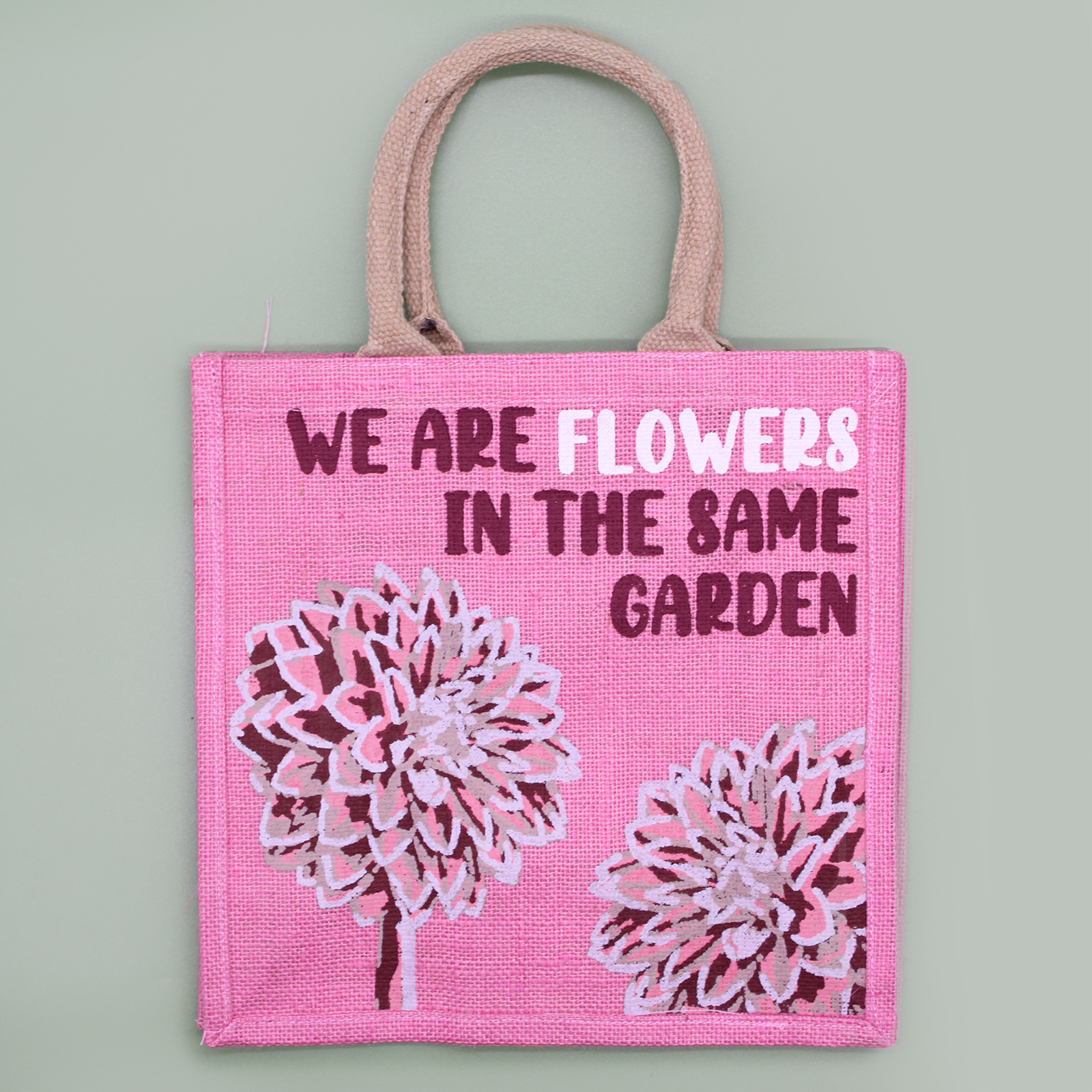 Ancient Wisdom Printed Jute Bag