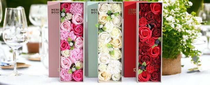 Wholesale Soap Flower Long Gift Boxes