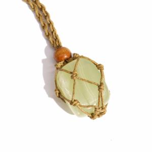 Crystal Gemstone Necklace Cord 45cm/18inch - Brown