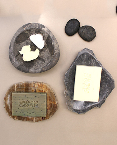 natural stone soap dishes