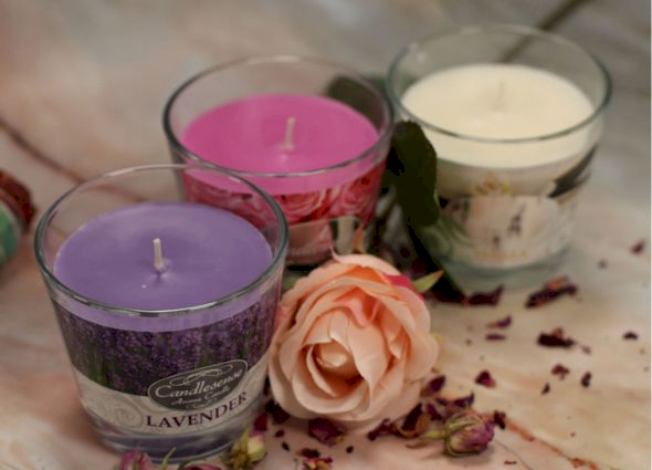 scented jar candles