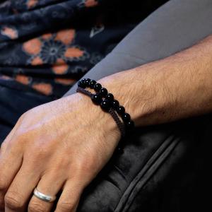 black gemstone bracelets wholesale