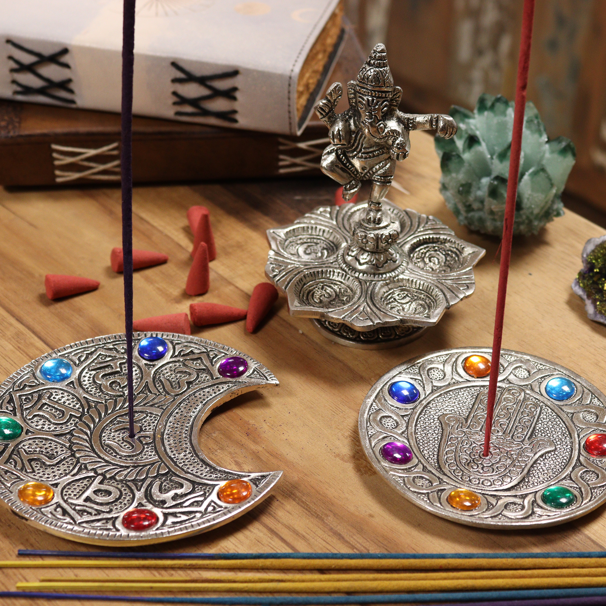 Wholesale Polished Aluminium Incense Holders