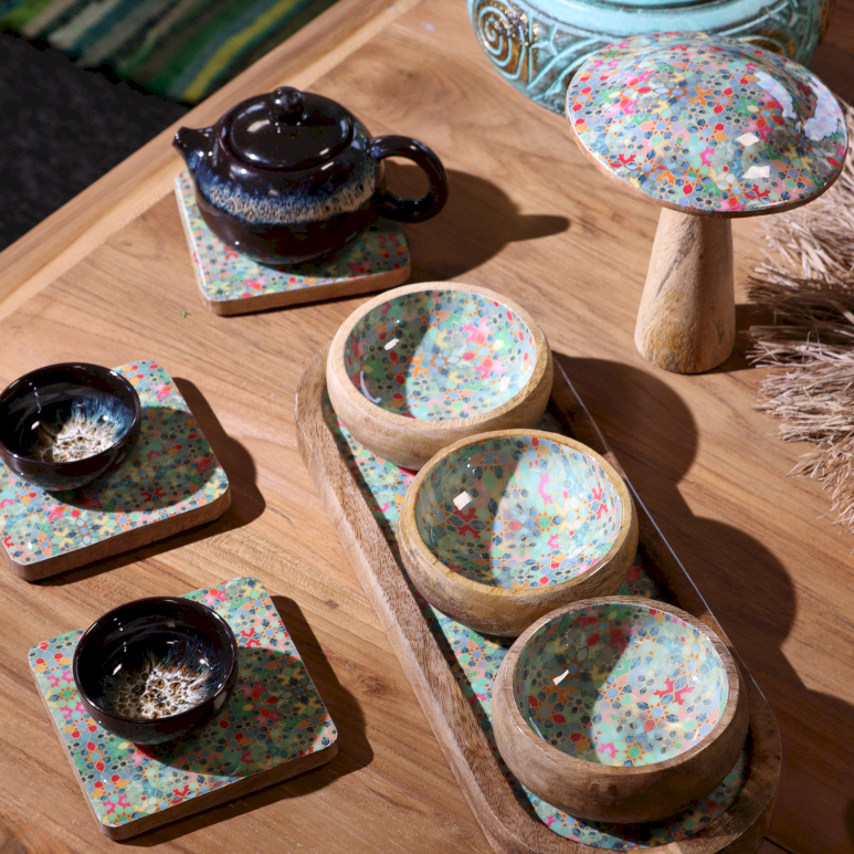 Mango Wood Bowls, Trays & Coasters