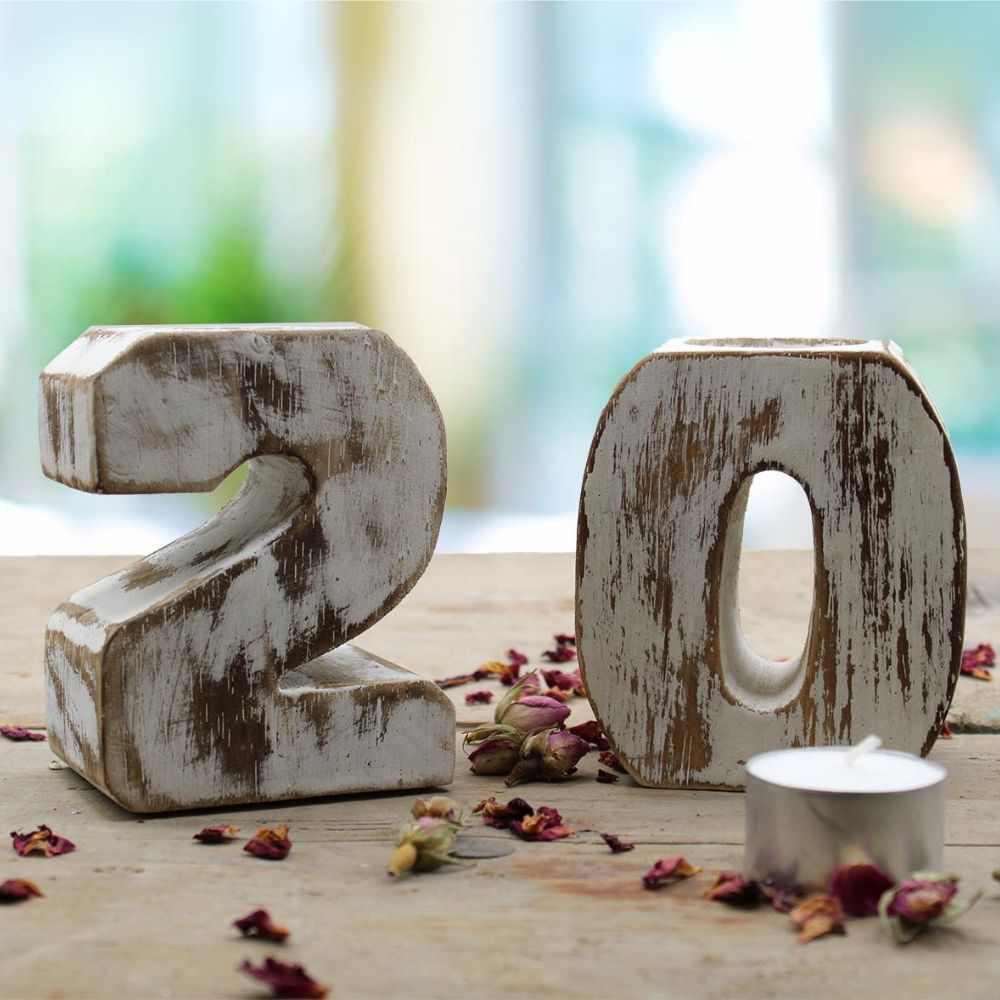 Wooden Birthday Numbers