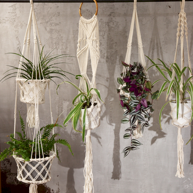 macrame pot holders