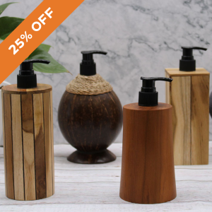 Natural Wood Soap Dispenser