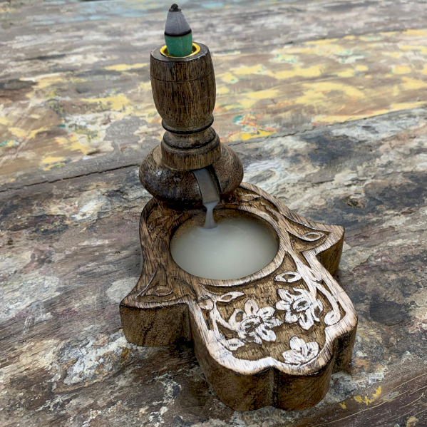 Wooden Backflow Incense Burner