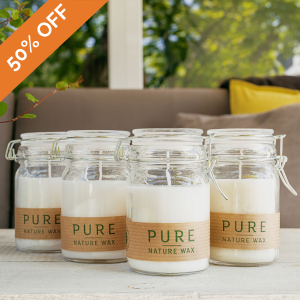 Pure Olive Wax Candles 