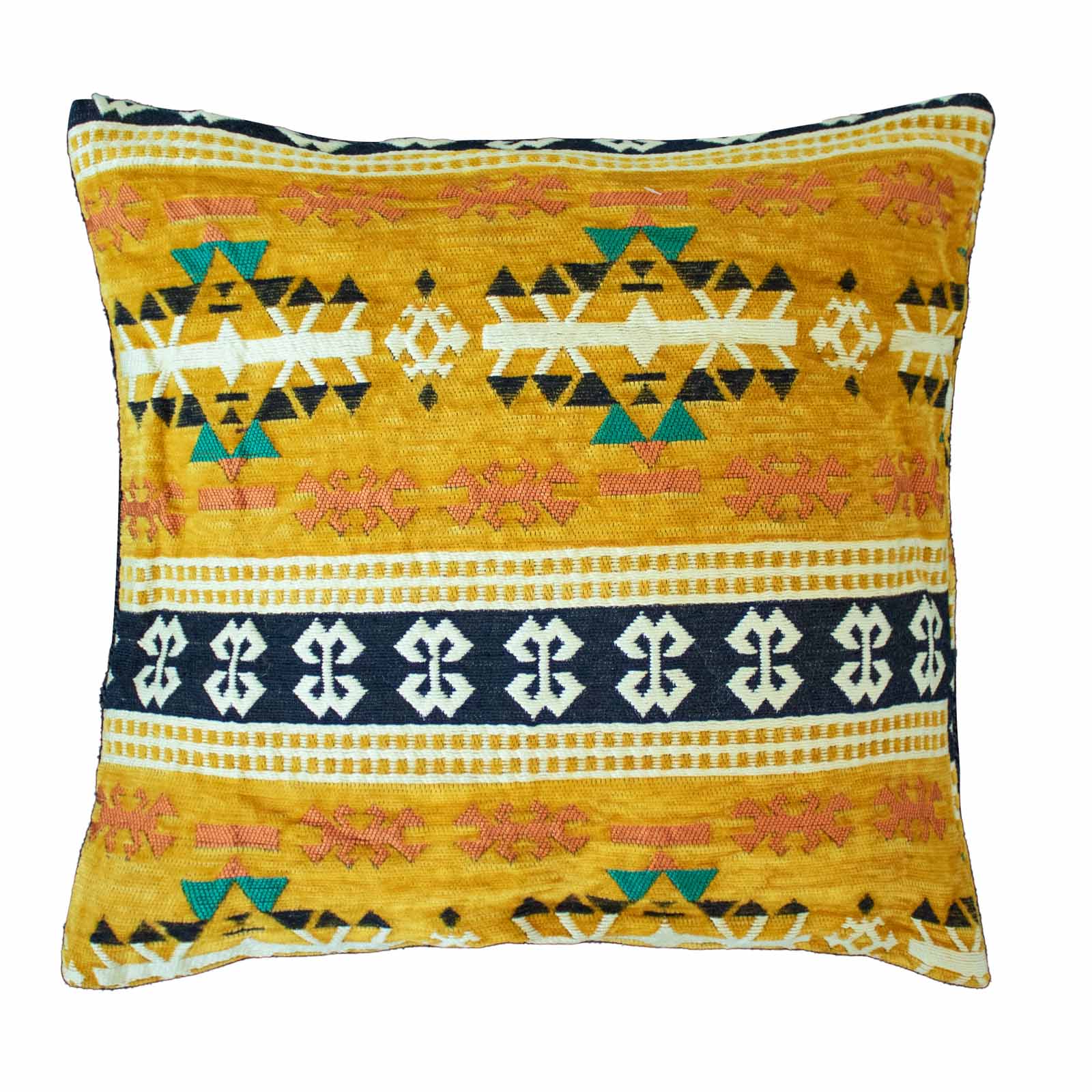 Wholesale Kilim Cushion Cover - Yellow - Ancient Wisdom Giftware Supplier